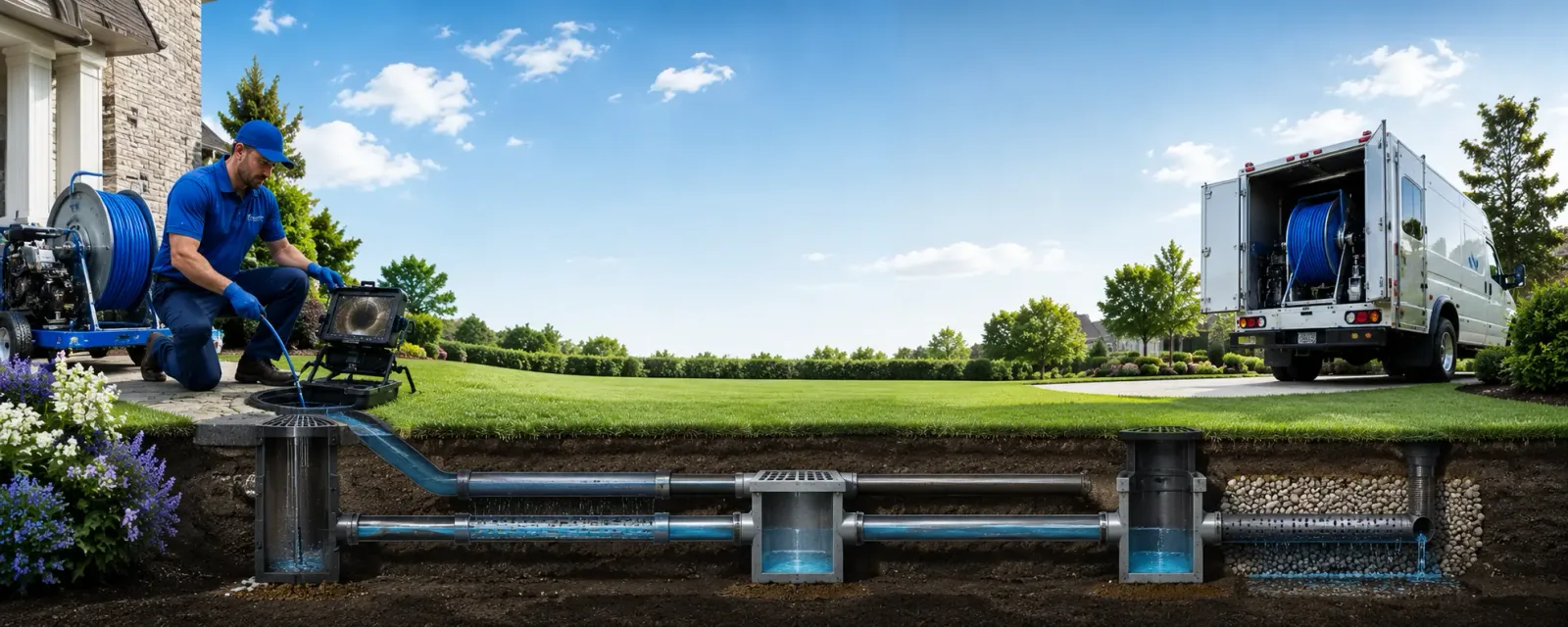 Outdoor drain cleaning information for Gail, TX